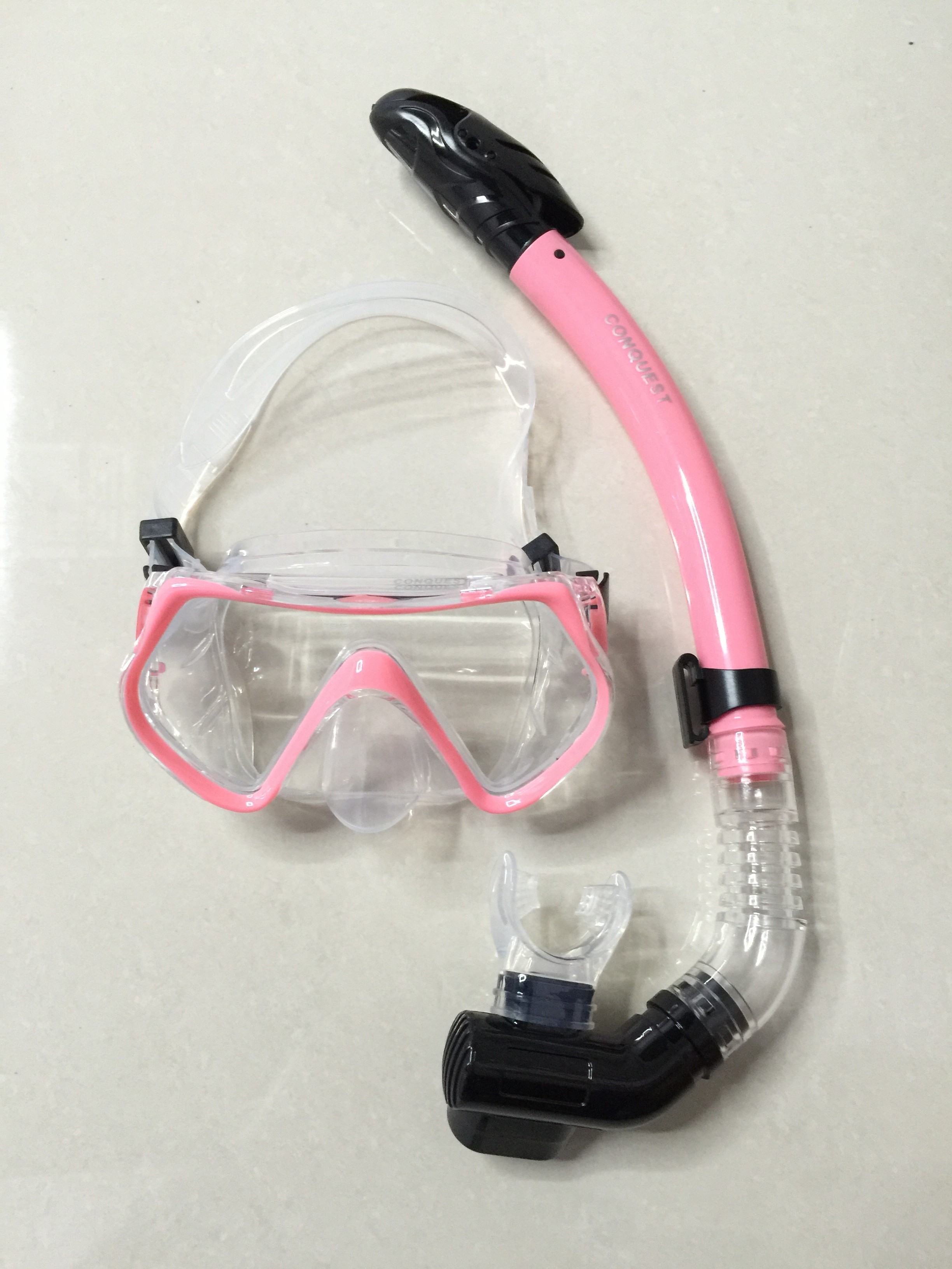 搏路厂家批发 现货供应潜水镜 全干式呼吸管 M1526S/S14S潜水套装 黄色详情图14