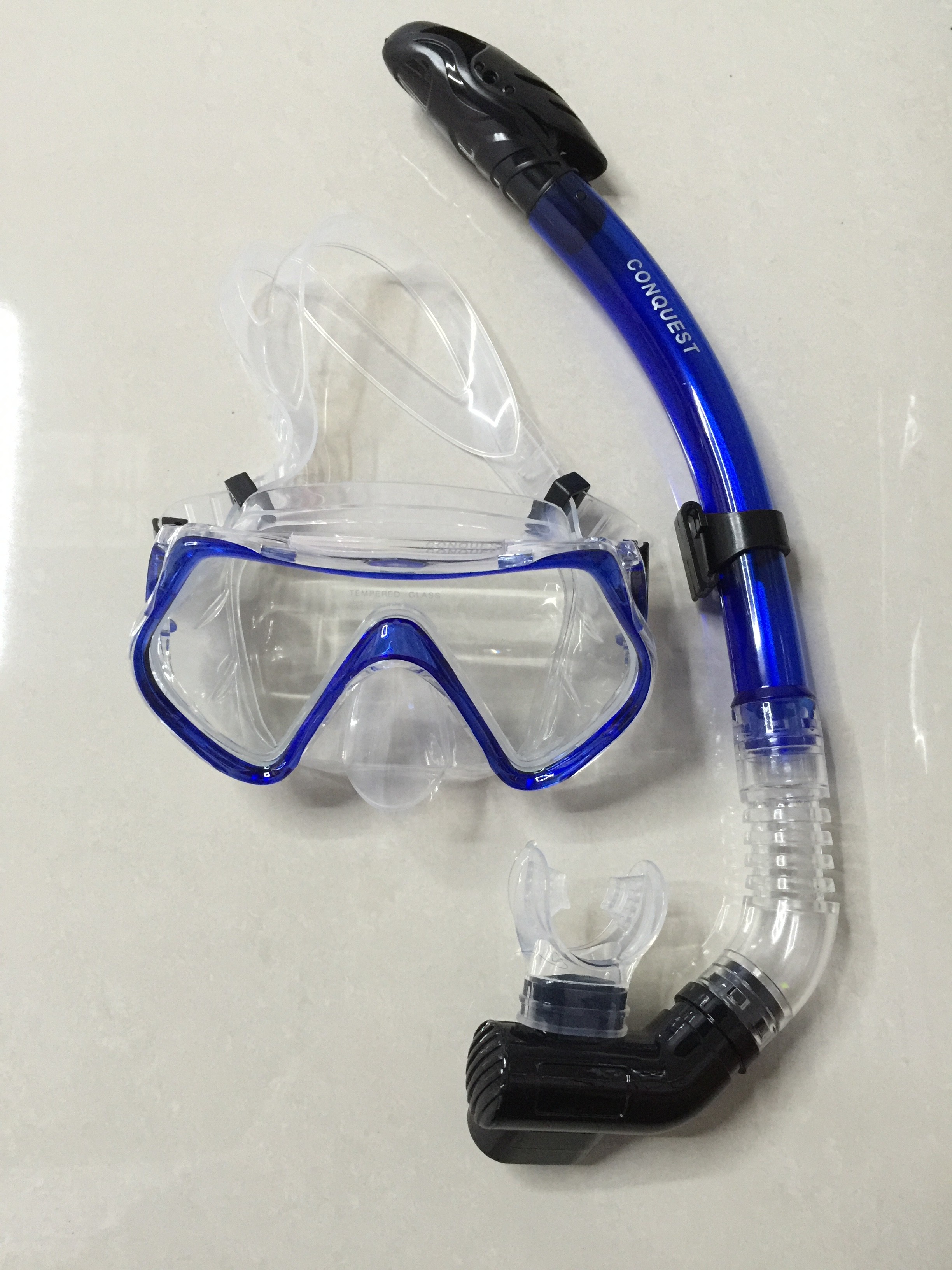 搏路厂家批发 现货供应潜水镜 全干式呼吸管 M1526S/S14S潜水套装 绿色详情图9