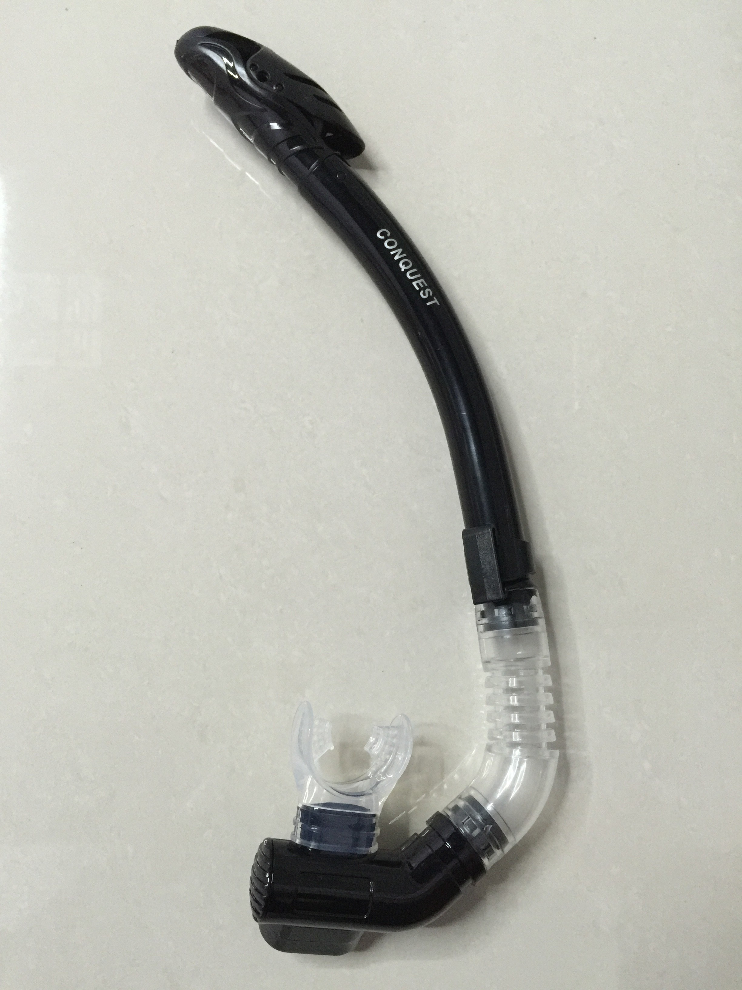 搏路厂家批发 现货供应潜水镜 全干式呼吸管 M1526S/S14S潜水套装 黑色详情图3