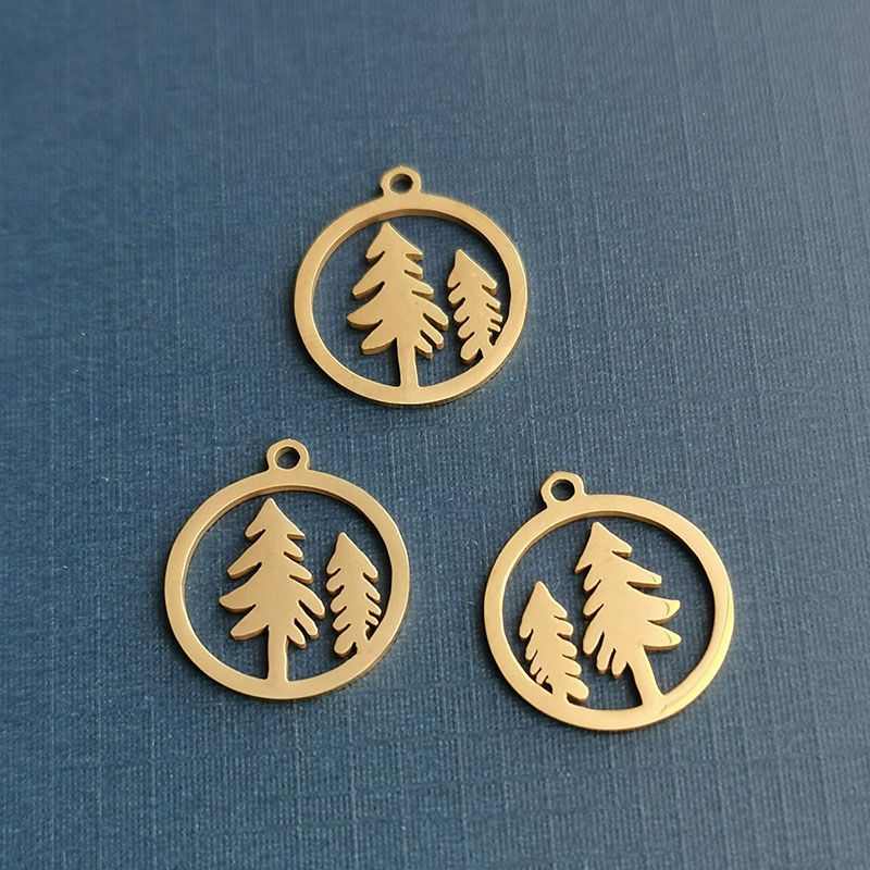 Pine pendant Pendant accessories Simple temperament necklace pendant light luxury niche design sense of all senior collarbone chain thumbnail