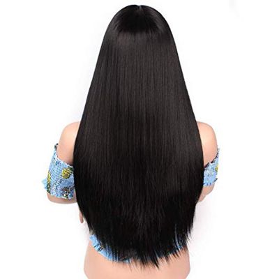 New best-selling European and American wig for women with long straight hair and black hair Application Scenario