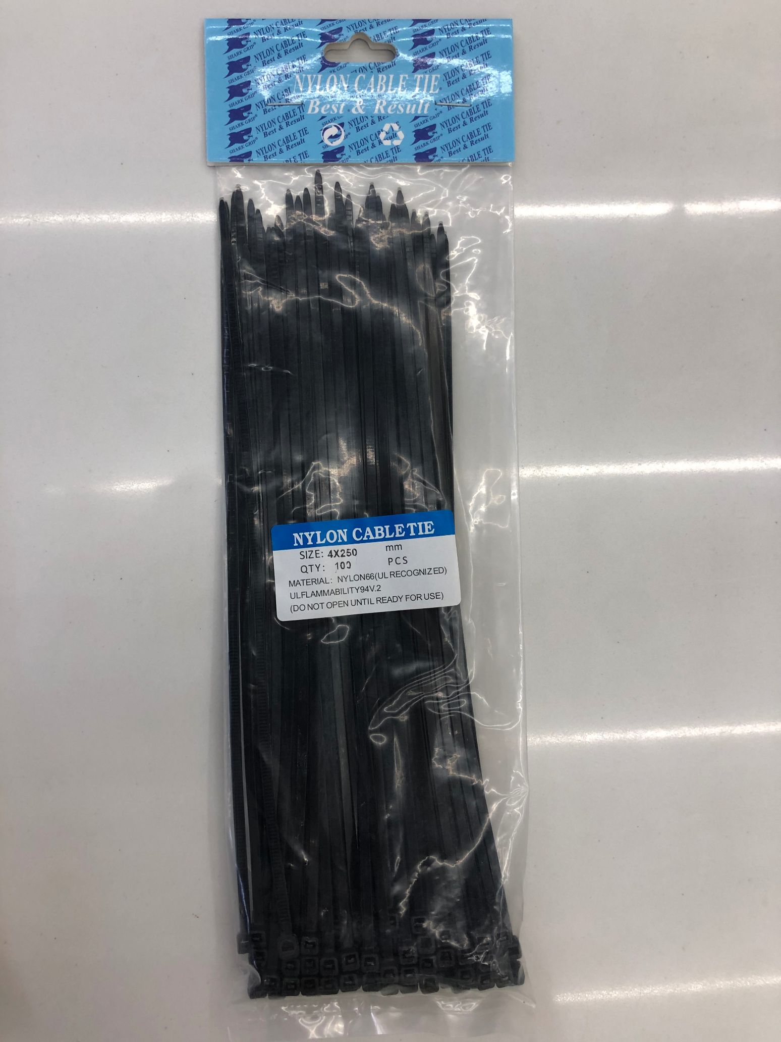 尼龙扎带4*250黑