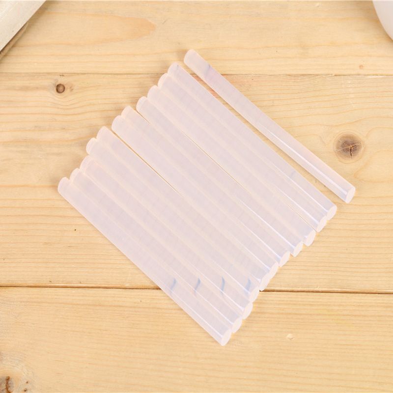 10 pieces of transparent rubber sticks in opp bags, 7*100mm