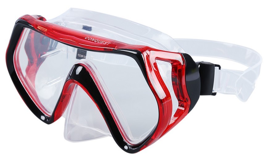 搏路厂家批发 现货供应潜水镜 全干式呼吸管 M1526S/S14S潜水套装 大红详情图4