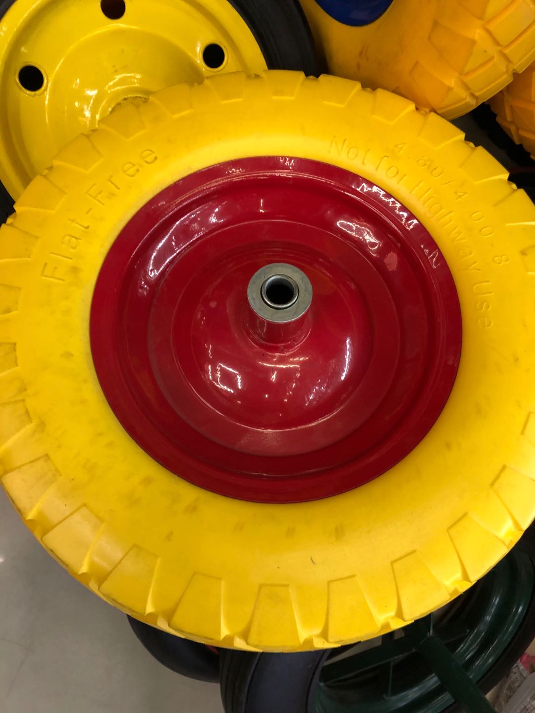 400-8 350-8轮胎pu轮胎橡胶轮胎黄色