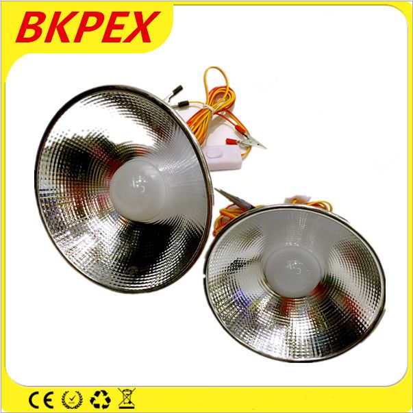 新款12v带反光杯夹子灯泡solar bulb 超亮太阳能夹子球泡