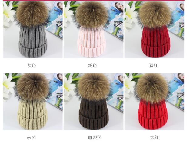 Hat Female Autumn Winter Raccoon Fox Real Fur Fur Hat Thick Knit Hat Winter Korean Version Warm Hat Application Scenario
