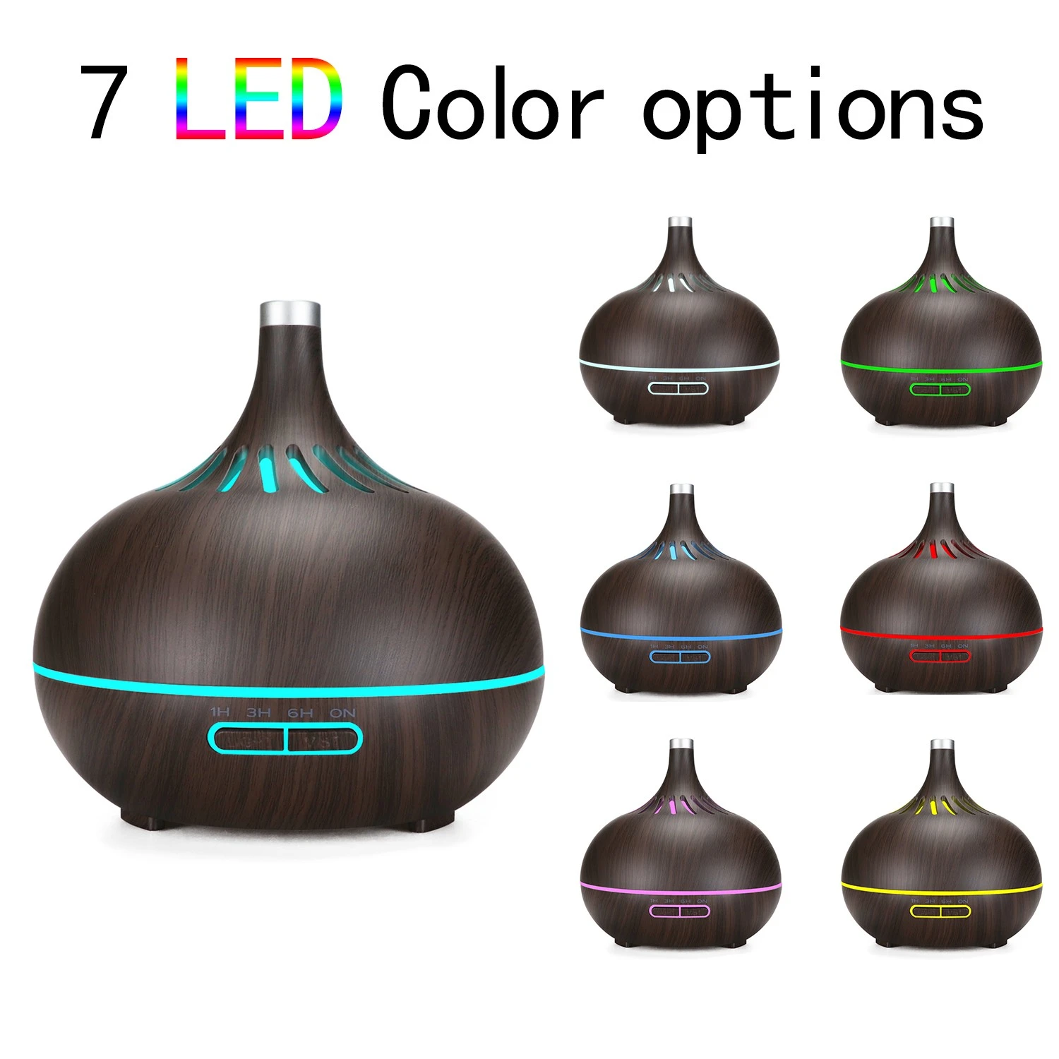 Venta directa de fábrica barra vertical patrón difusor de aroma humidificación lámpara de aromaterapia escritorio luz de banda creativa se puede agregar aceite esencial detail image 14