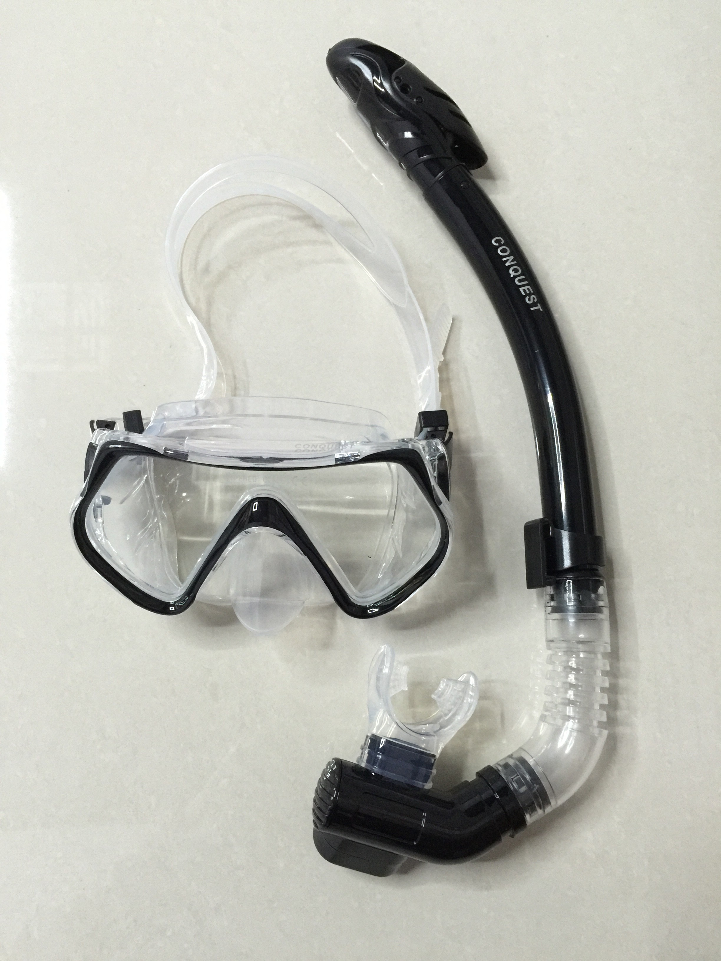 搏路厂家批发 现货供应潜水镜 全干式呼吸管 M1526S/S14S潜水套装 黄色详情图7