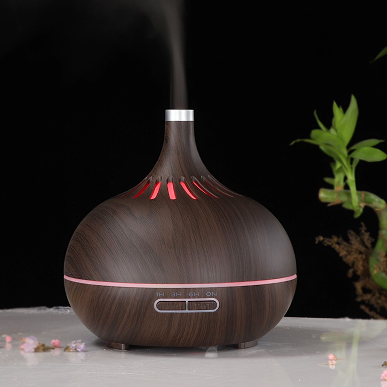 Venta directa de fábrica barra vertical patrón difusor de aroma humidificación lámpara de aromaterapia escritorio luz de banda creativa se puede agregar aceite esencial Item Picture