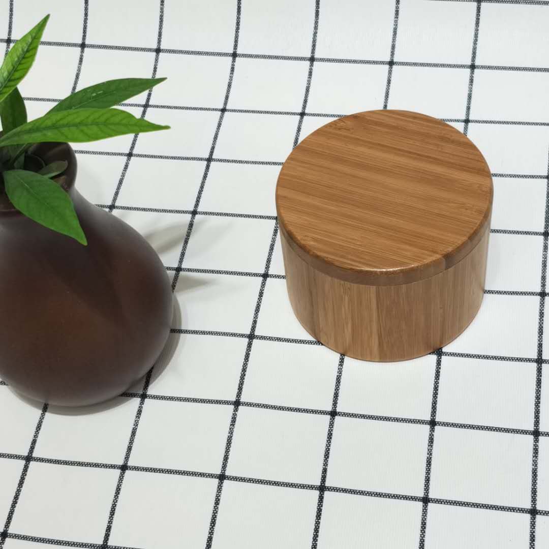 捷豪竹木  厂家直销天然环保高温碳化竹制调味罐厨房用具