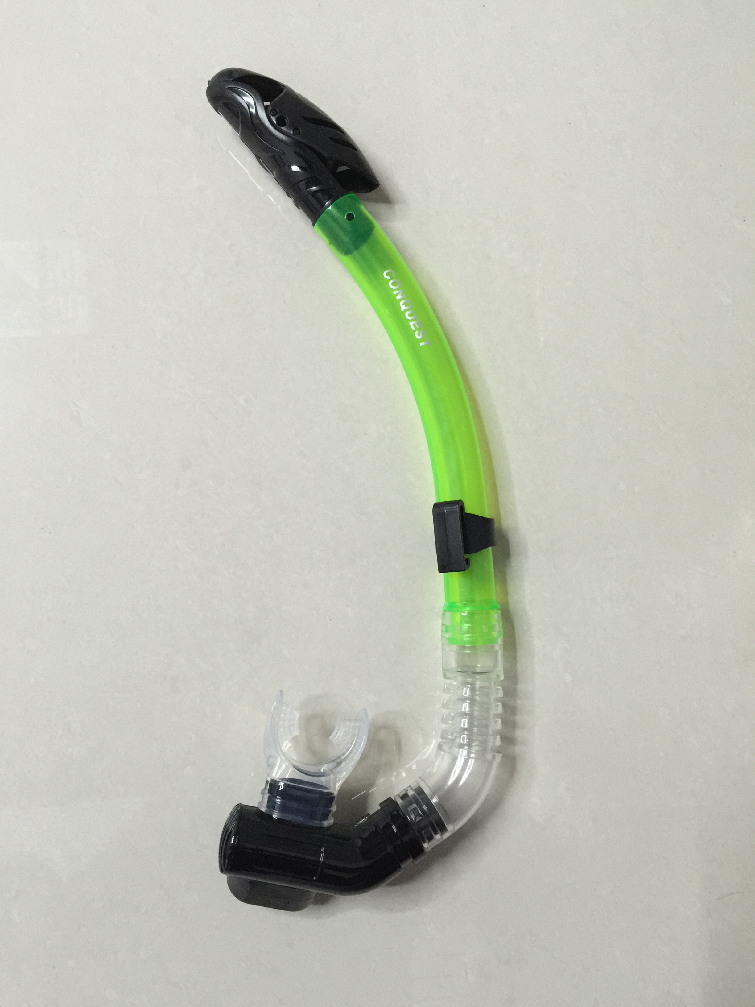 搏路厂家批发现货供应全干式呼吸管潜水镜潜水套装S14S管 黄色详情图9