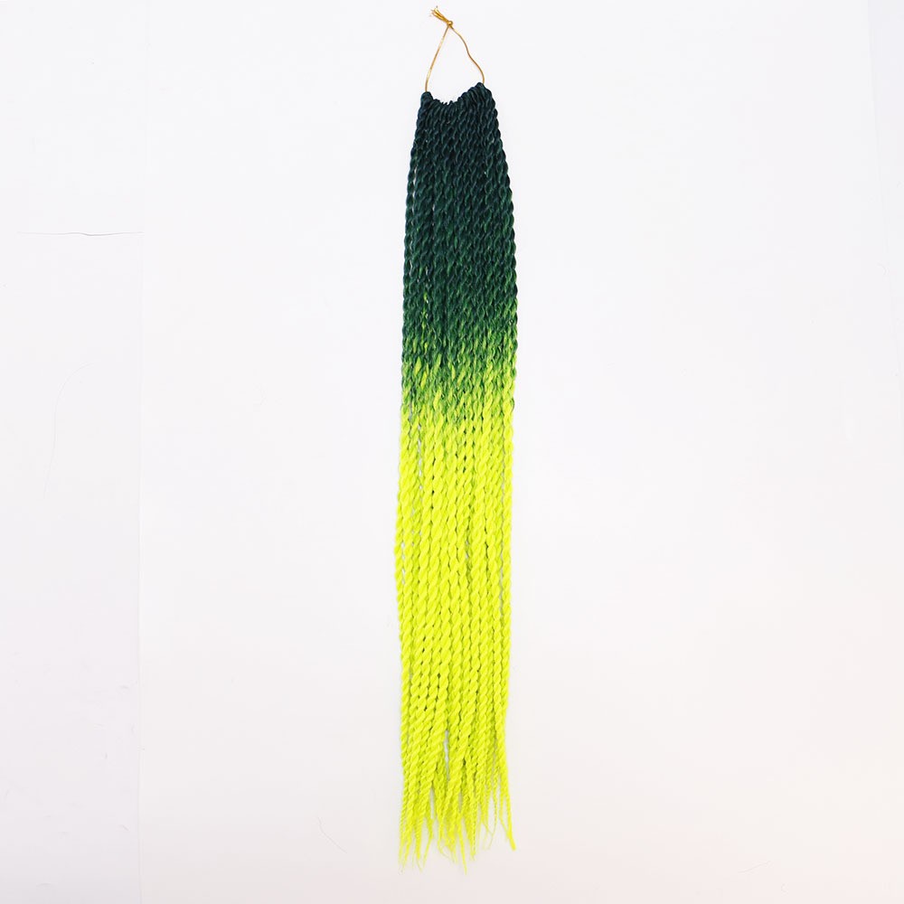 Big braids, two-strand braids, African dreadlocks, wigs, colorful synthetic fiber gradient braids, hand-twisted braids detail image 5