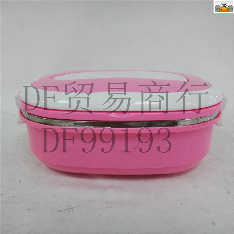 DF99193  带勺子时尚方形饭盒 保温饭盒 多层饭盒 便当盒 保温提锅   DF  TRADING HOUSE