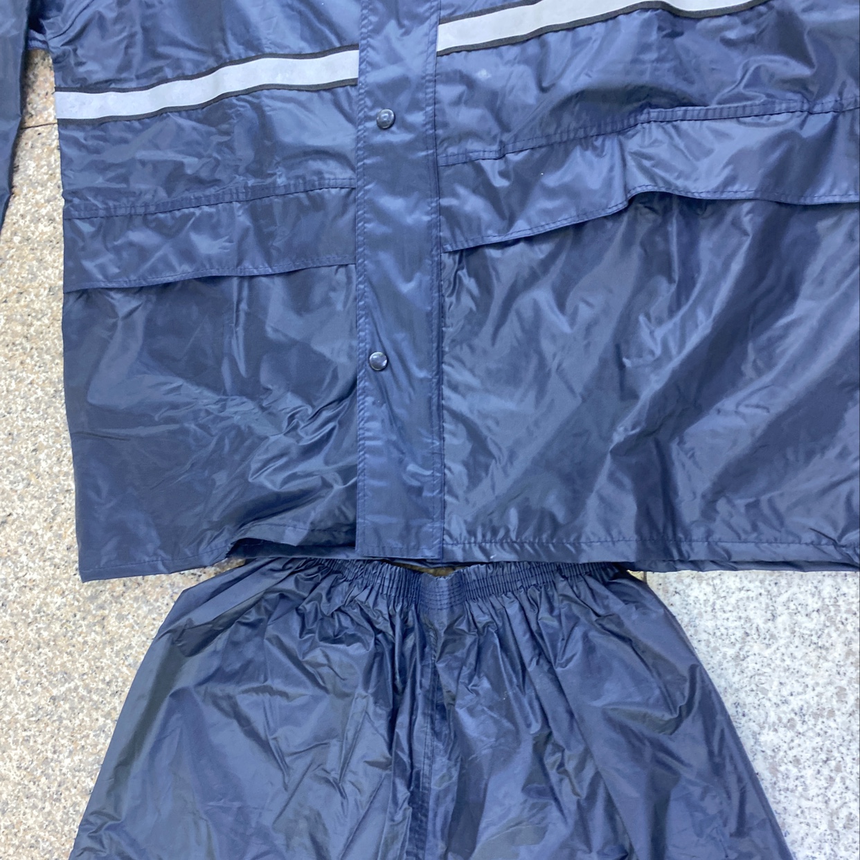 Pvc Navy Reflective Strip Double-Layer Suit undefined