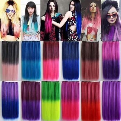 5-clip gradient one-piece wig clip 5-clip direct hair clip detail image 2