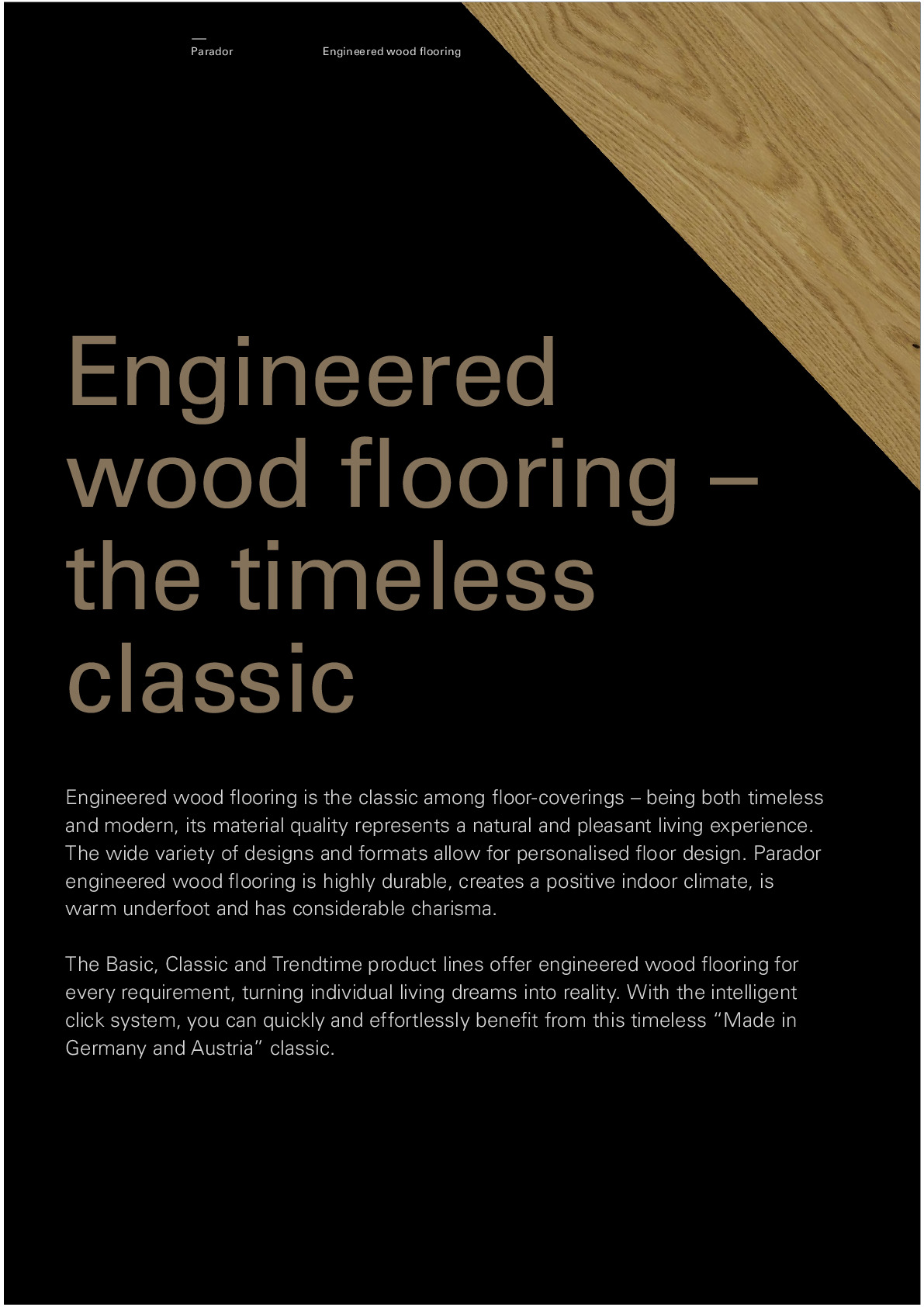 2023新款厂家批发家装改造帕诺 Plain black地板木地板详情6