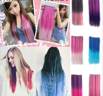 5-clip gradient one-piece wig clip 5-clip direct hair clip detail image 1