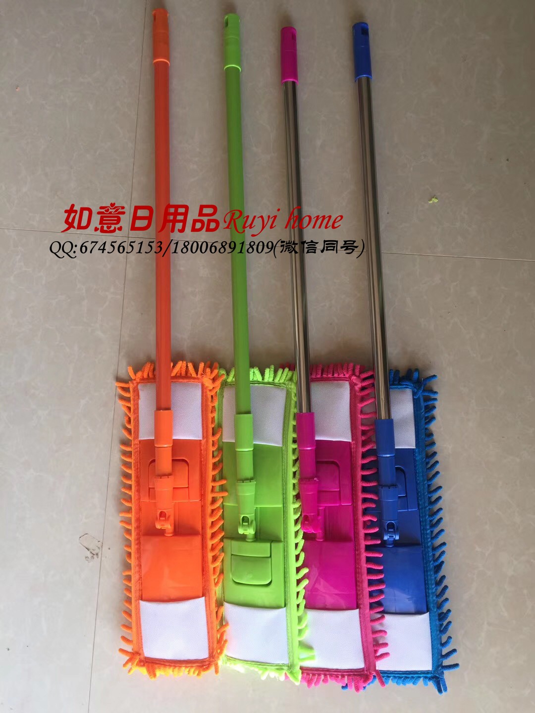 雪尼尔拖把平板拖把可伸缩干湿两用木地板瓷砖拖把详情图4