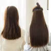 European and American long straight hair, one-piece five-clip hair, high-temperature silk, seamless hair extension Application Scenario