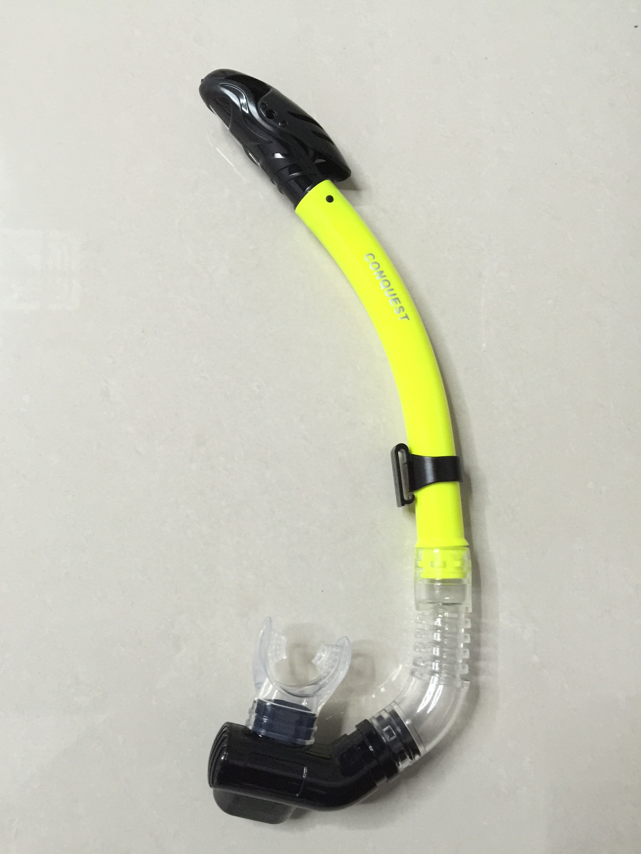 搏路厂家批发现货供应全干式呼吸管潜水镜潜水套装S14S管 黄色详情图2