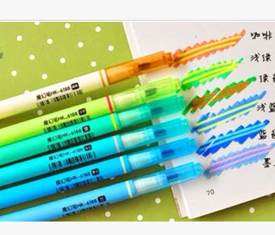 Hankook 6188 magic color marker pen double - headed color marker with diamond color marker Application Scenario