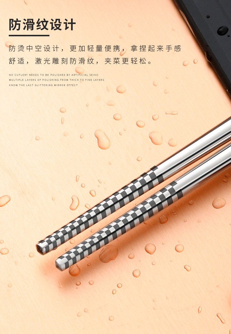 Portable Chopsticks Spoon Set Adult Children Tableware Three-Piece Stainless Steel Fork Single Student Storage Box undefined