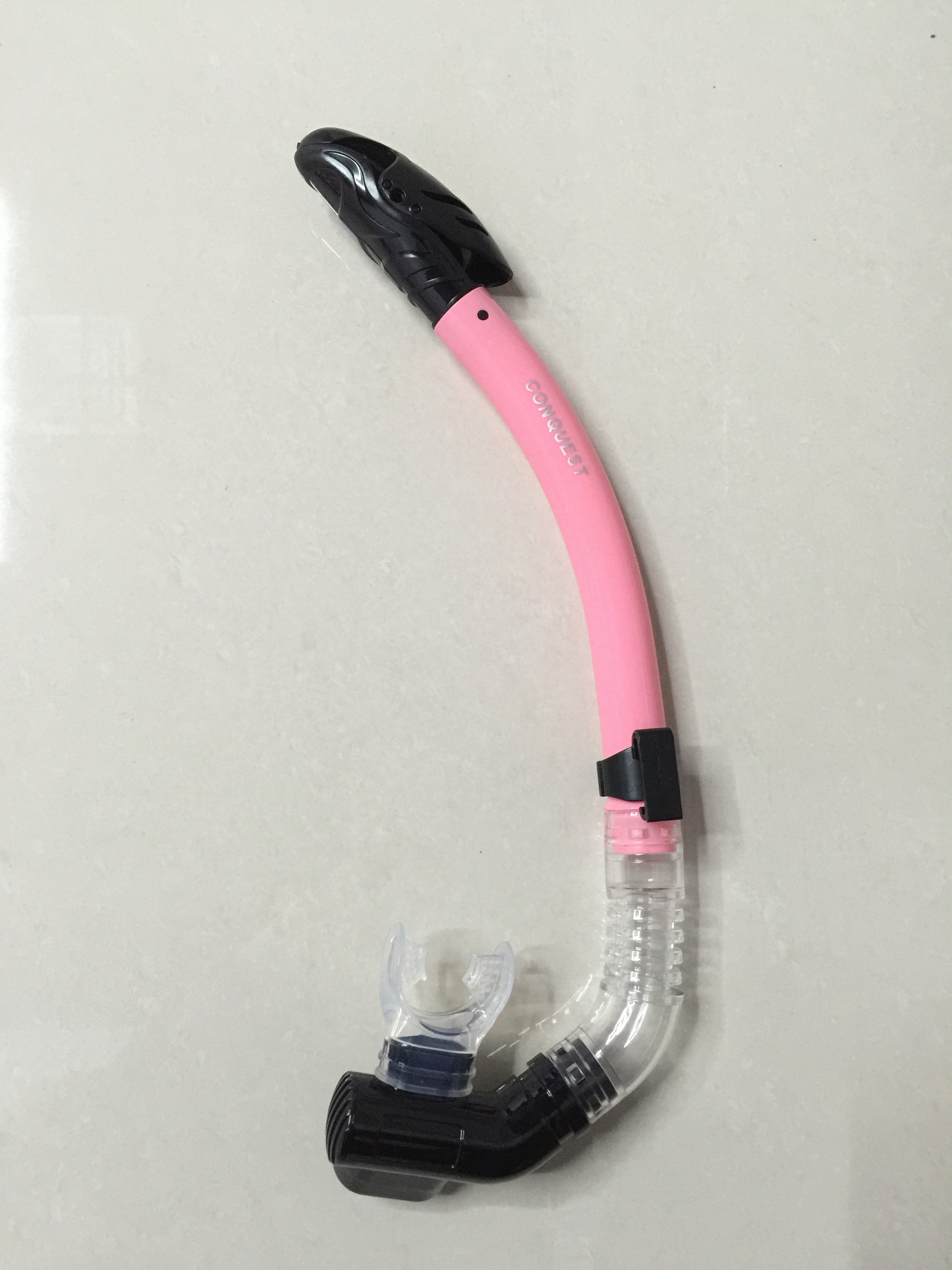 搏路厂家批发现货供应全干式呼吸管潜水镜潜水套装S14S管 黄色详情图3