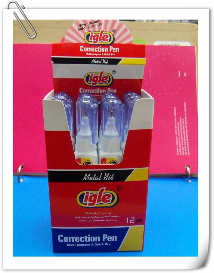 Igle202 Lengthening Correction Pen Correction Liquid Office Supplies Environmental Protection Non-Toxic Quick Drying Application Scenario