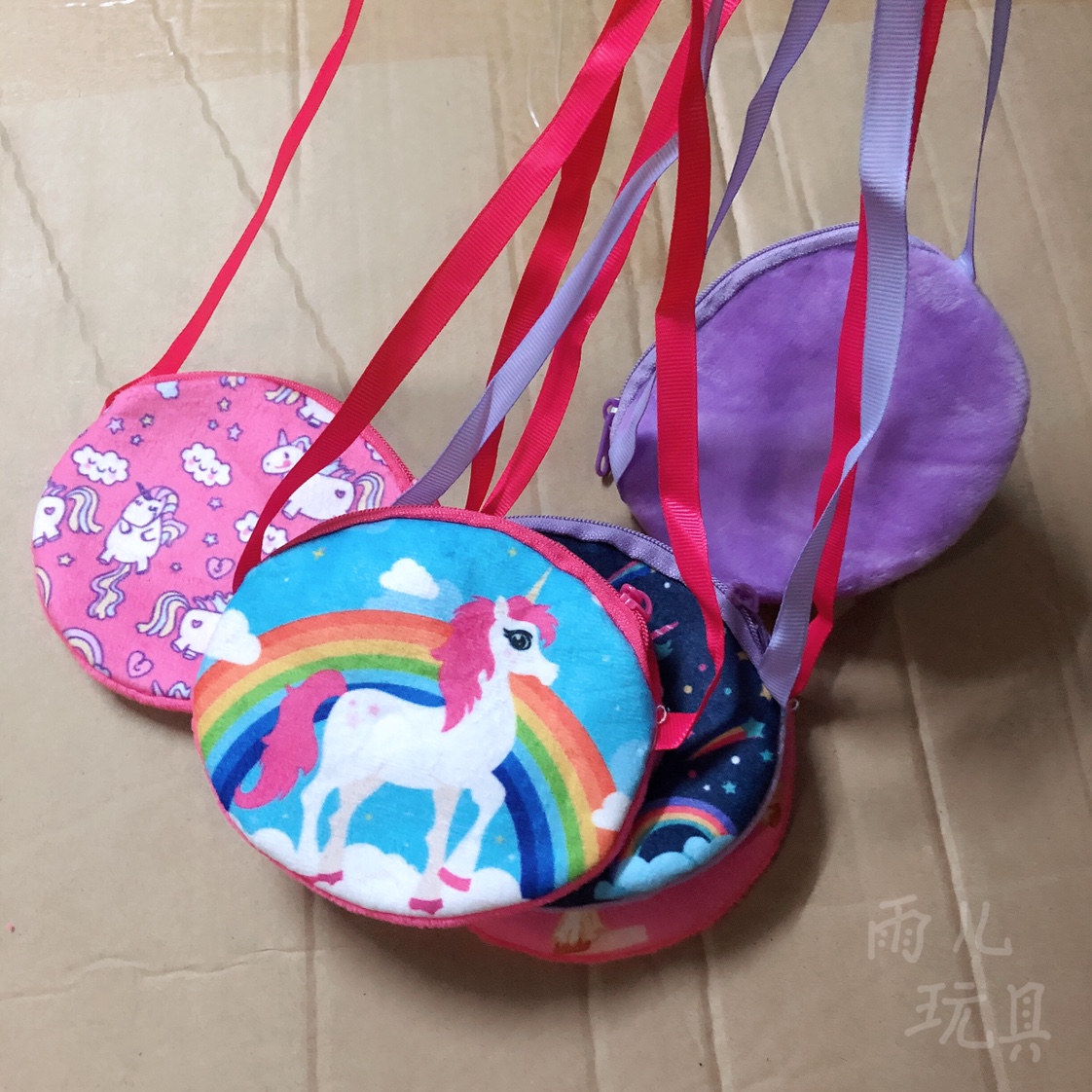Plush purse purse purse Wallet Printed Unicorn children satchel bag