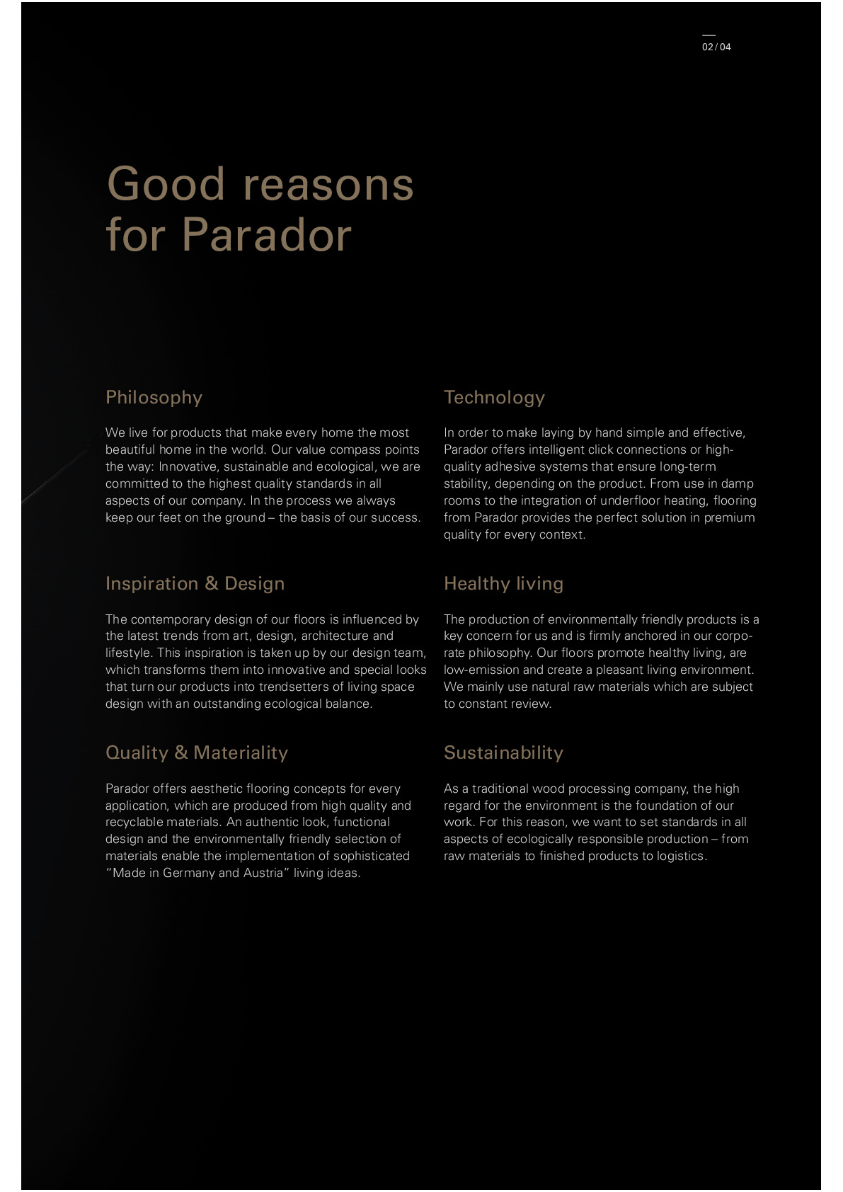 2023新款厂家批发家装改造帕诺 Plain black地板木地板详情4