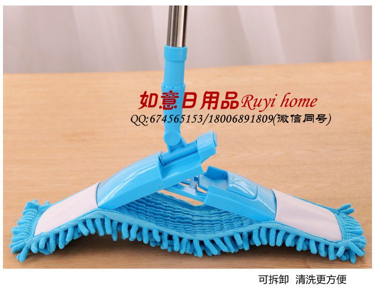 雪尼尔拖把平板拖把可伸缩干湿两用木地板瓷砖拖把