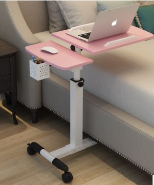 可移动简易升降笔记本床上书桌置地用移动懒人桌床边电脑桌子细节图