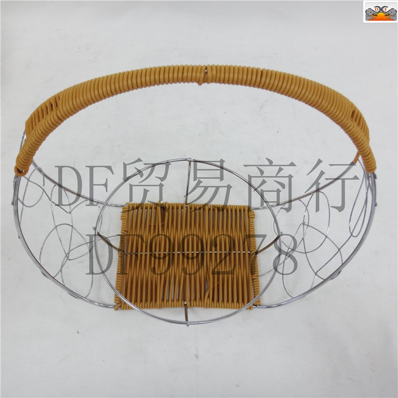 DF99278 花边手提 钢圈提篮 手工创意篮 酒店上菜篮子 果盘篮 客厅水果篮 DF  TRADING HOUSE详情图6