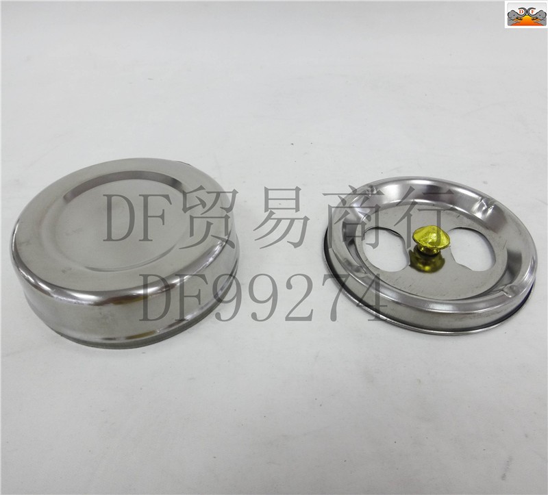 DF99274  金顶烟缸不锈钢带盖旋转式金顶烟灰缸 便捷式车载烟灰缸 家用客厅烟缸DF  TRADING HOUSE详情图4