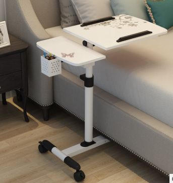 可移动简易升降笔记本床上书桌置地用移动懒人桌床边电脑桌子图