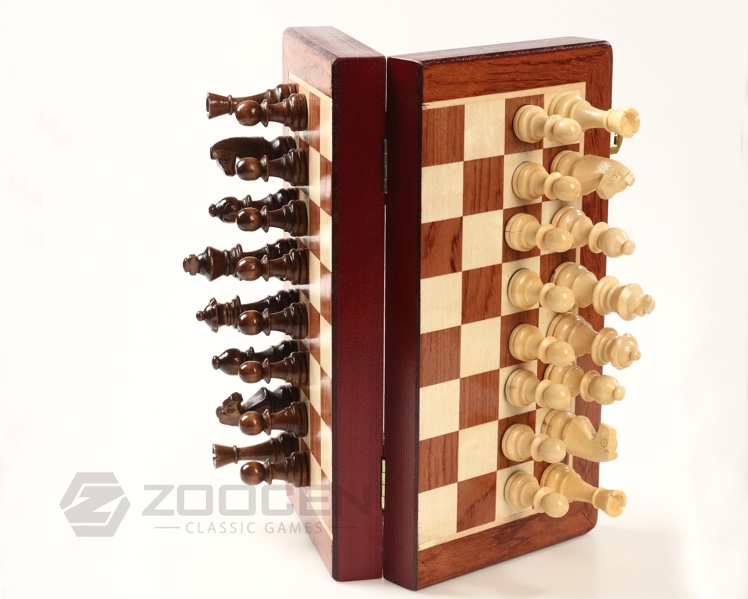 The international Chess set ZOOCEN High Quality Folding Wooden Chess board With Magnetic thumbnail