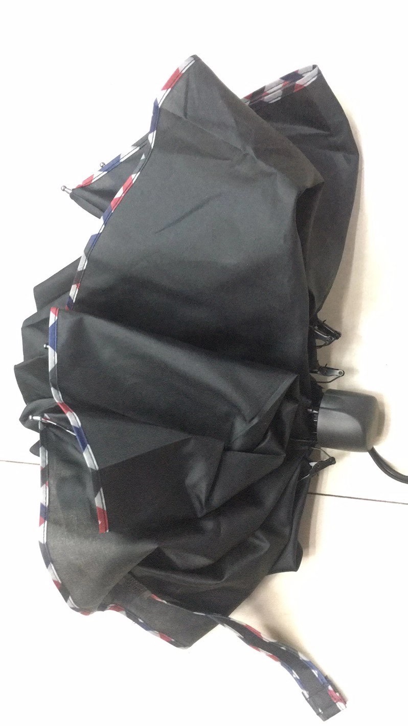 Wholesale of high-quality three-fold edged umbrellas, short-handled umbrellas and sun umbrellas details Picture