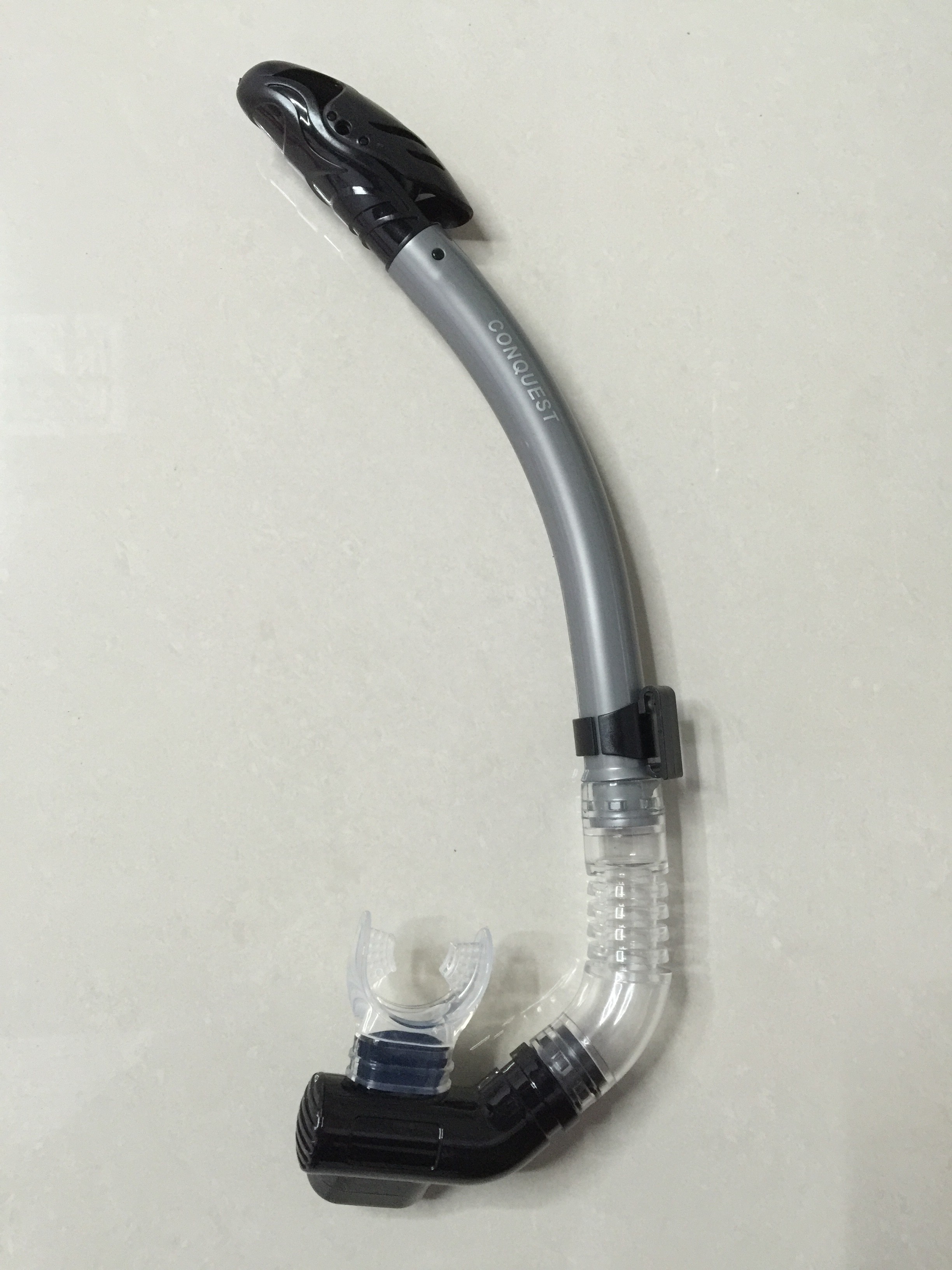 搏路厂家批发现货供应全干式呼吸管潜水镜潜水套装S14S管 蓝色详情图4