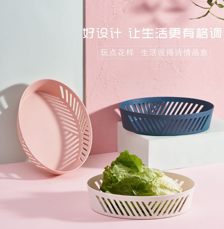 Hollowed-out fruit basin, fruit washing basket and draining basket details Picture