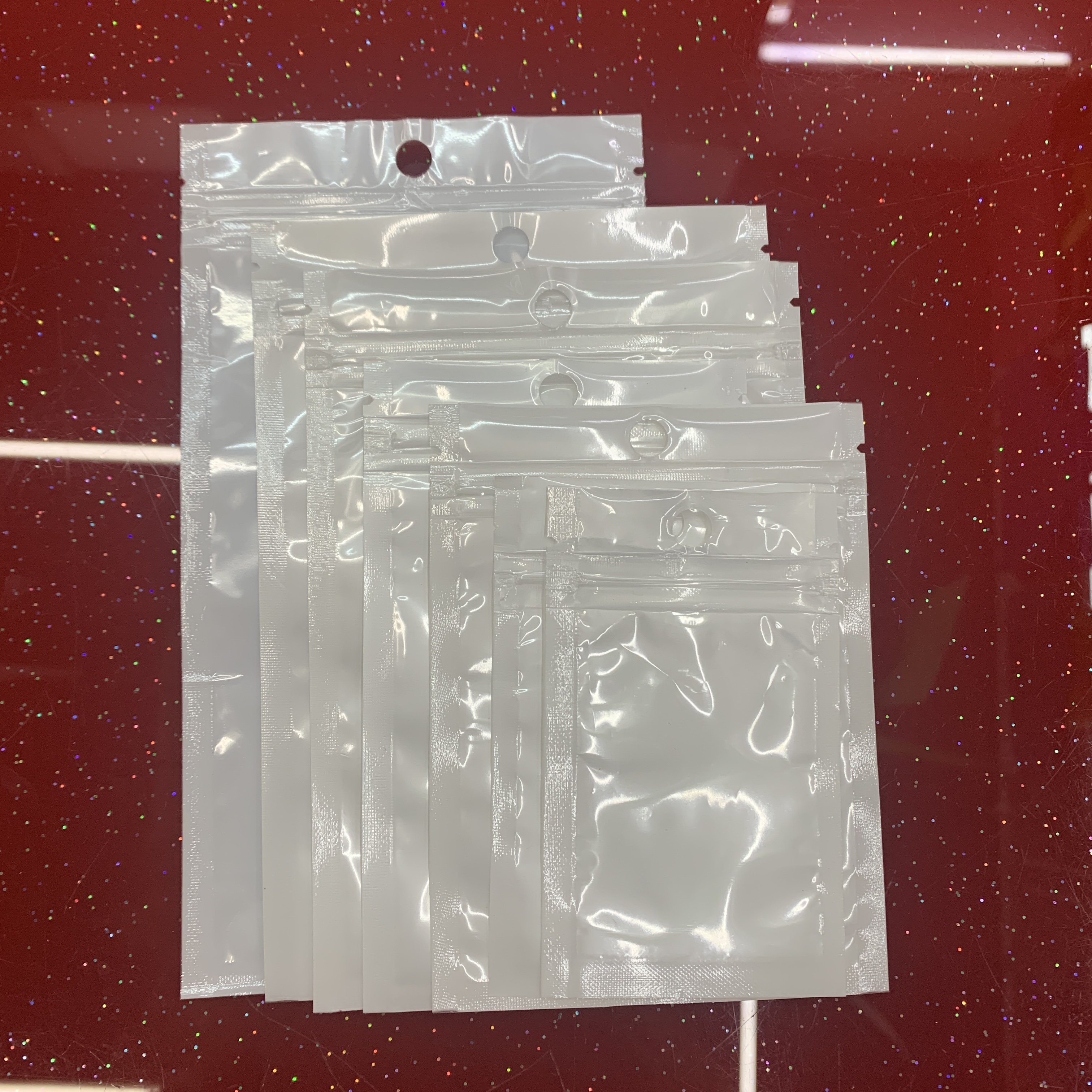 珠光袋 拉链袋 饰品包装袋 礼品袋 现货 尺寸齐全 厂家销售详情图1