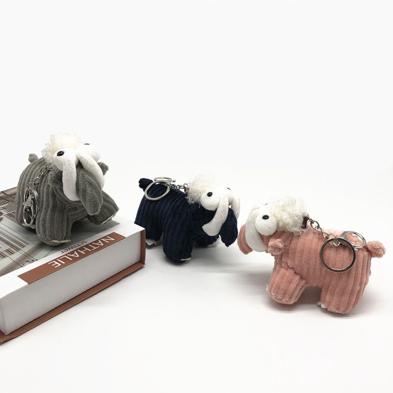 Creative Bayle elephant plush toy key chain Elephant pendant lovers pendant fine doll doll toy claw machine