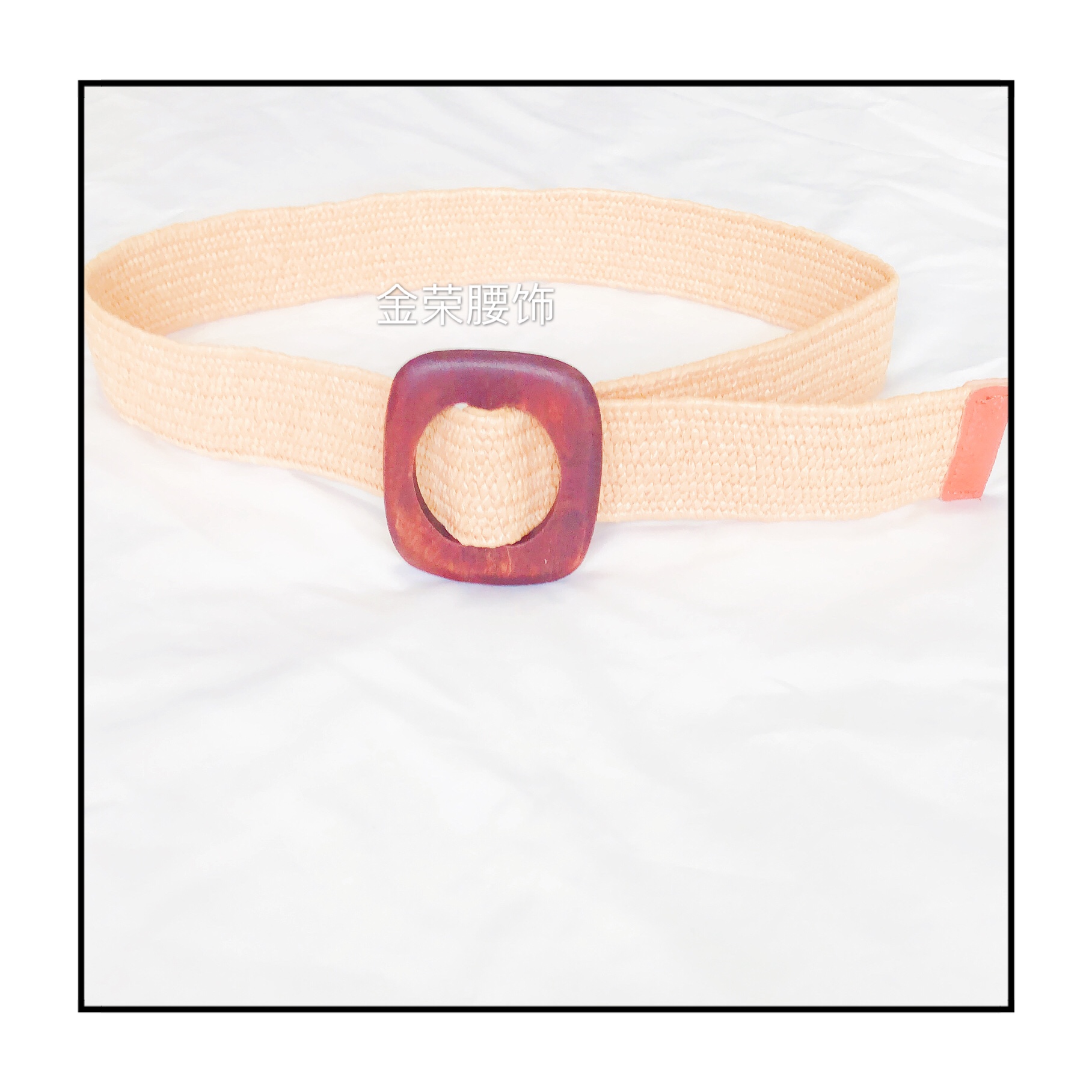 复古草编弹力带详情图10