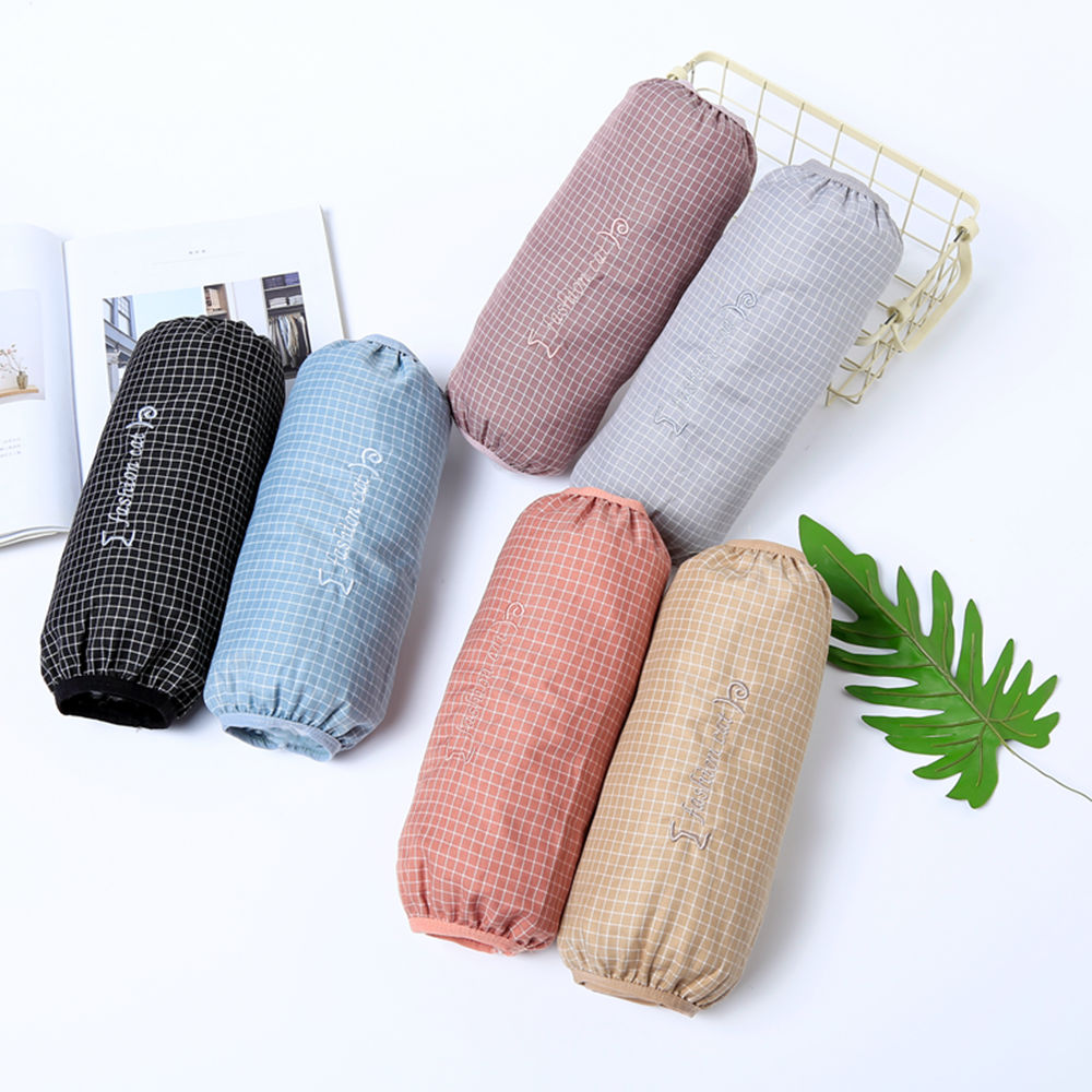 布丁之恋秋冬时尚刺绣袖套格子猫