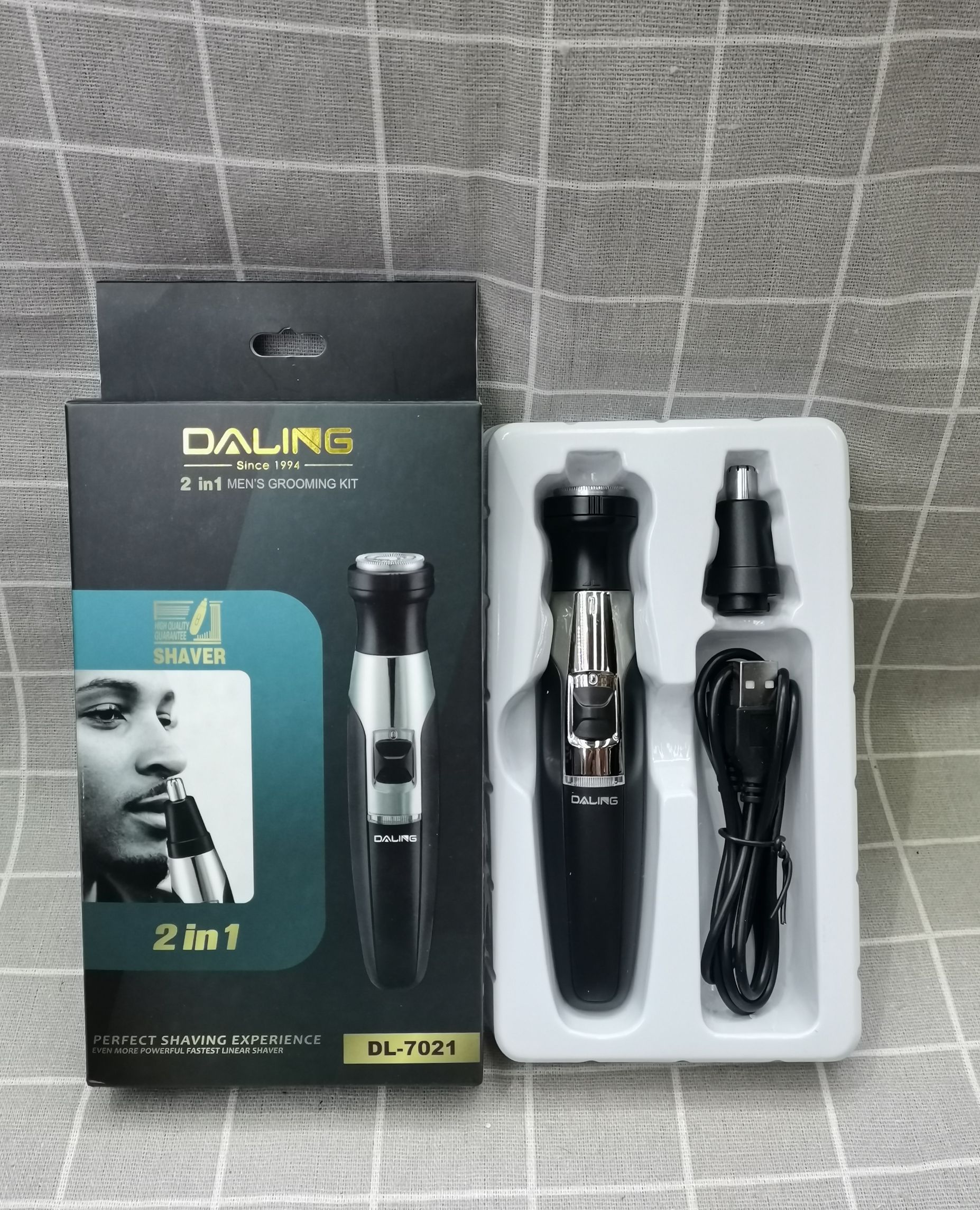 Daring electric nose hair trimmer DL-7021 Multi-functional sideburns knife eyebrow trimmer cross border Specification drawing
