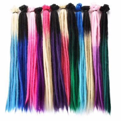Synthetic fiber wigs, handcrafted dreadlocks, reggae dreadlocks, Jamaican dreadlocks, 20-inch two-color, colorful African dreadlocks Application Scenario
