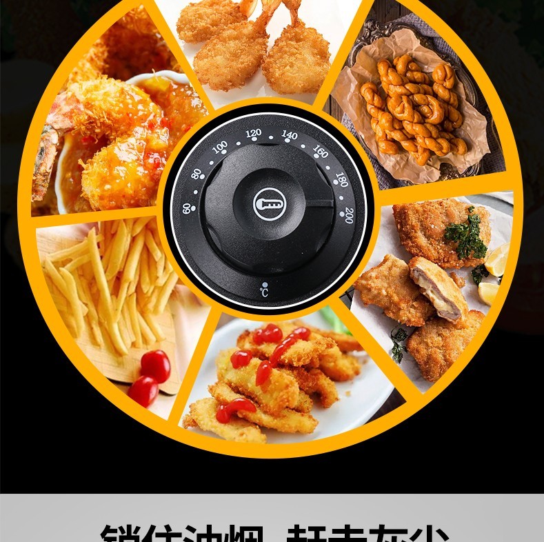 904双缸双筛电炸炉  炸鸡腿鸡翅薯条 油炸炉锅详情11
