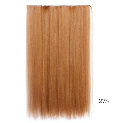 New 5-clip hair curtain straight hair extension piece one-piece clip hair extension piece detail image 3