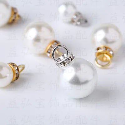 Manufacturers Direct Sales Inset A Diamond Abs High Bright Imitation Pearl Pendant Diy Accessories Hair Accessories Clothing Christmas Accessories