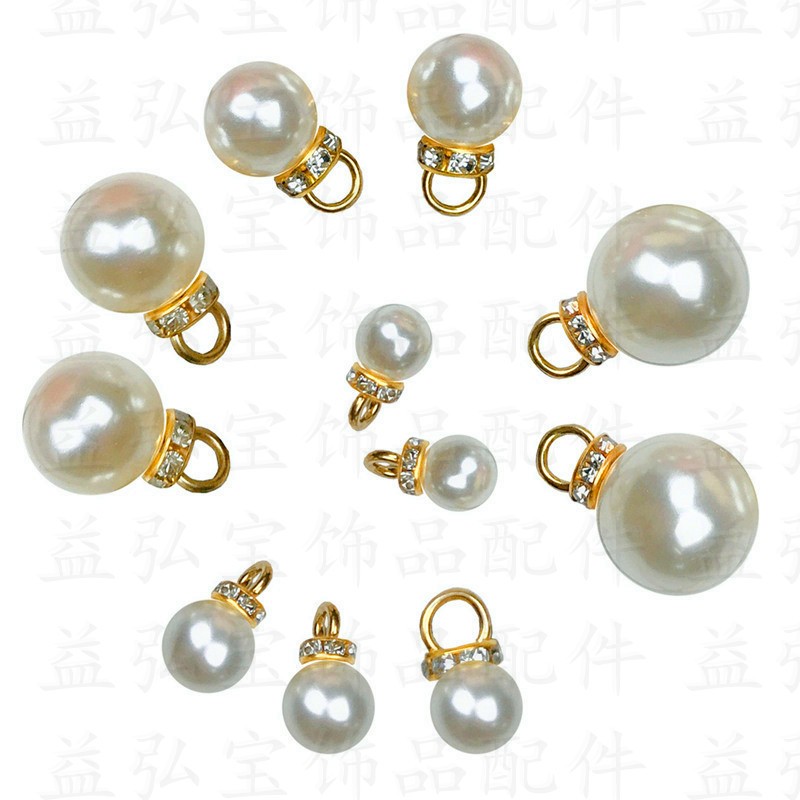 Manufacturers Direct Sales Inset A Diamond Abs High Bright Imitation Pearl Pendant Diy Accessories Hair Accessories Clothing Christmas Accessories full figure